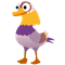 Фиолетовая утка пакет